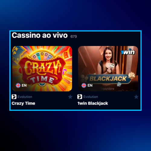 Diferentes Casino ao Vivo no 1win